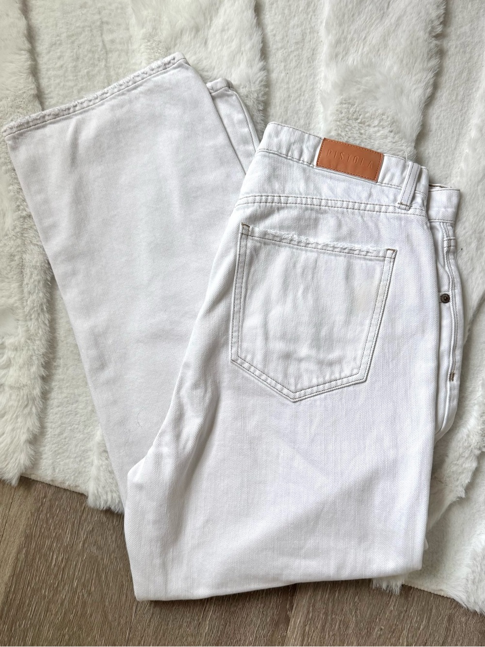 Pistola Cassie Super High-Rise Wide Leg Cropped Jeans Size 29
